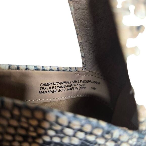 Steve Madden Camryn Ankle Boot Tan Snake Print Size 8 - Picture 12 of 12